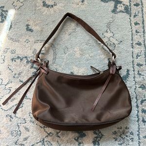 Satin Brown Mini Purse